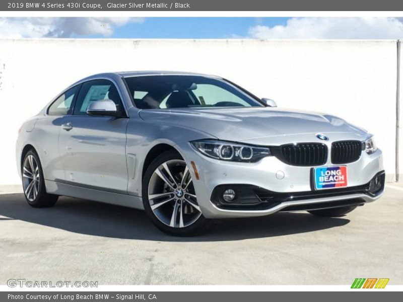 Glacier Silver Metallic / Black 2019 BMW 4 Series 430i Coupe
