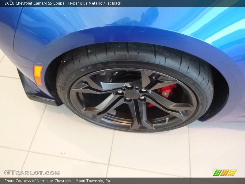 Hyper Blue Metallic / Jet Black 2018 Chevrolet Camaro SS Coupe