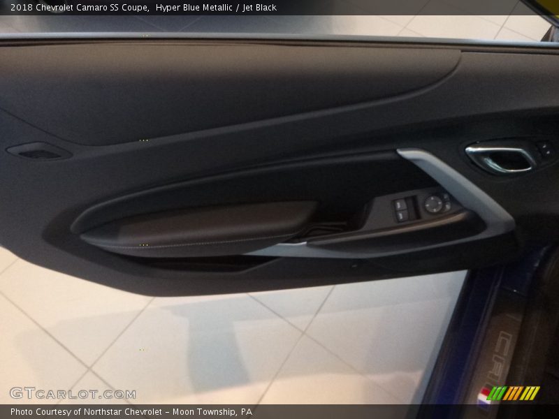 Hyper Blue Metallic / Jet Black 2018 Chevrolet Camaro SS Coupe