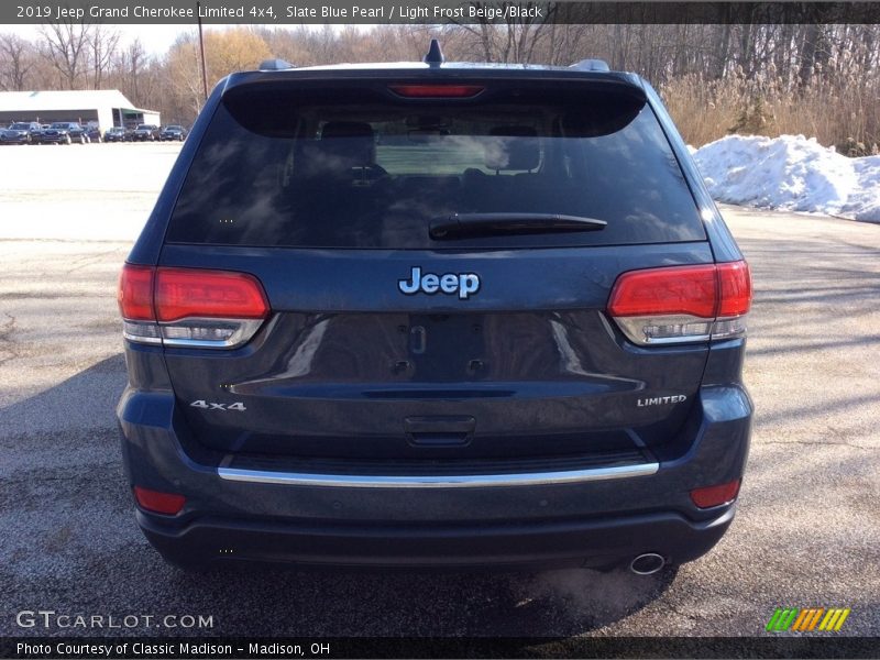 Slate Blue Pearl / Light Frost Beige/Black 2019 Jeep Grand Cherokee Limited 4x4