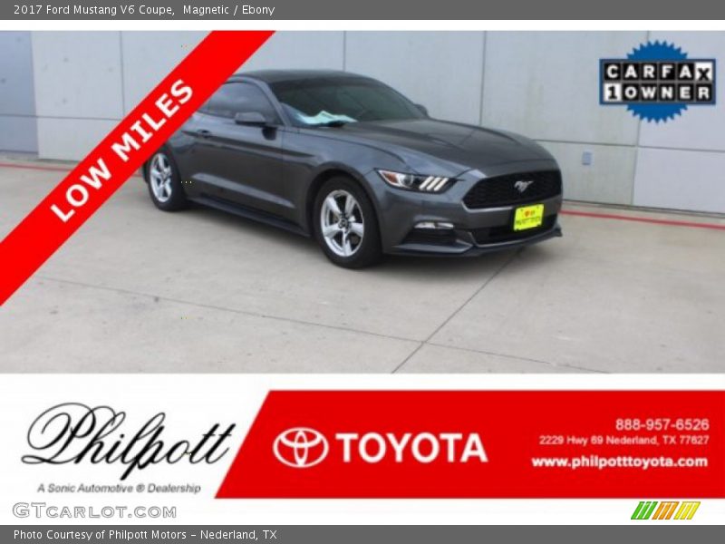 Magnetic / Ebony 2017 Ford Mustang V6 Coupe