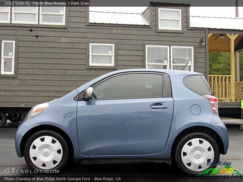 Pacific Blue Metallic / Dark Gray 2012 Scion iQ