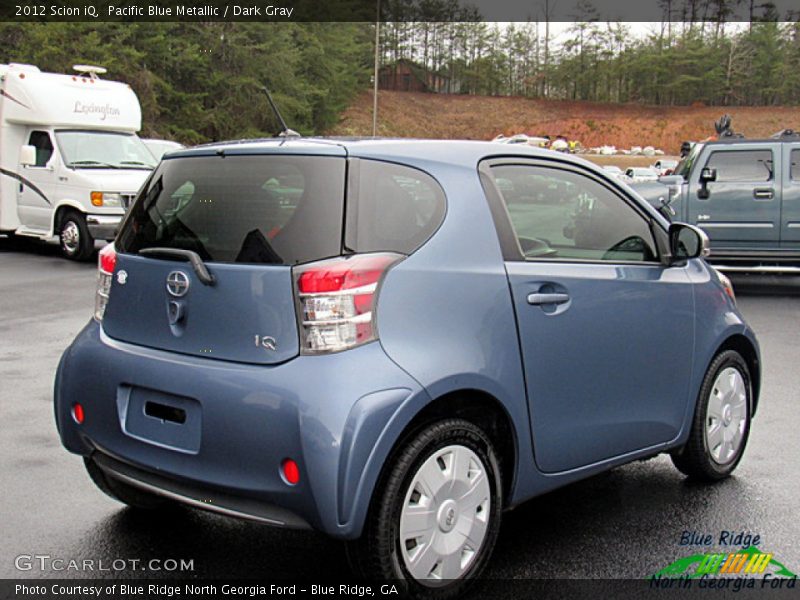 Pacific Blue Metallic / Dark Gray 2012 Scion iQ