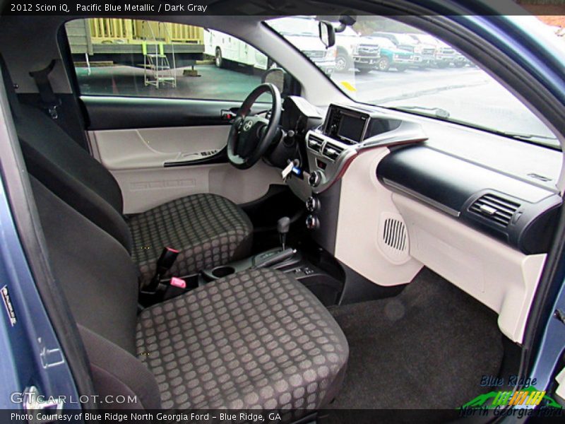 Pacific Blue Metallic / Dark Gray 2012 Scion iQ