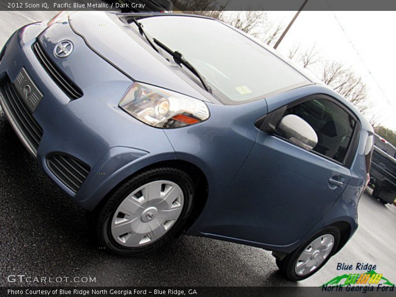 Pacific Blue Metallic / Dark Gray 2012 Scion iQ