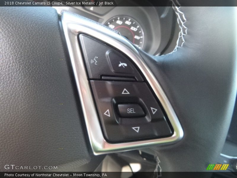 Silver Ice Metallic / Jet Black 2018 Chevrolet Camaro LS Coupe