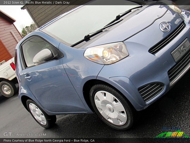 Pacific Blue Metallic / Dark Gray 2012 Scion iQ