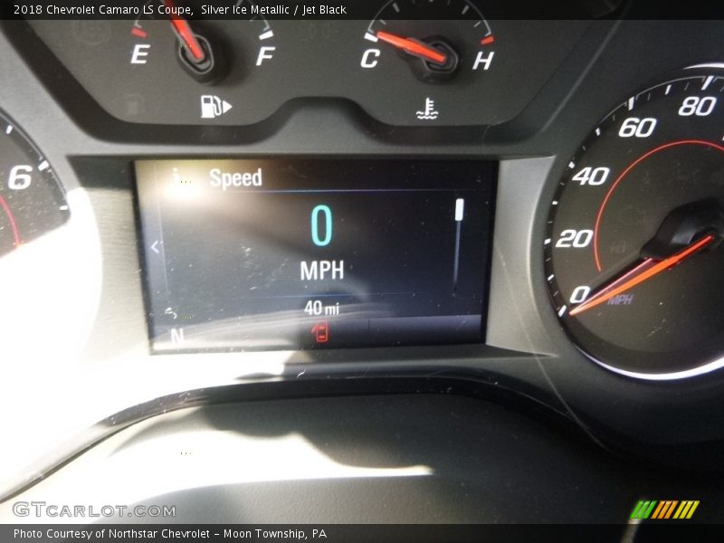 Silver Ice Metallic / Jet Black 2018 Chevrolet Camaro LS Coupe