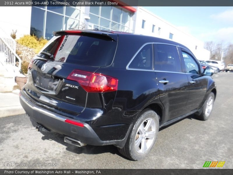 Crystal Black Pearl / Ebony 2012 Acura MDX SH-AWD Technology