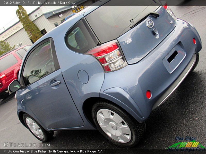 Pacific Blue Metallic / Dark Gray 2012 Scion iQ