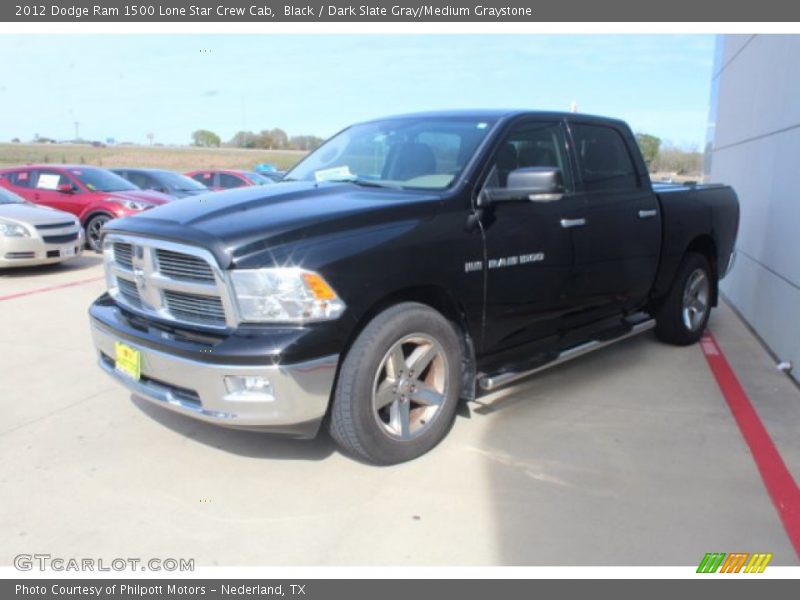 Black / Dark Slate Gray/Medium Graystone 2012 Dodge Ram 1500 Lone Star Crew Cab