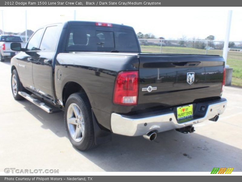 Black / Dark Slate Gray/Medium Graystone 2012 Dodge Ram 1500 Lone Star Crew Cab