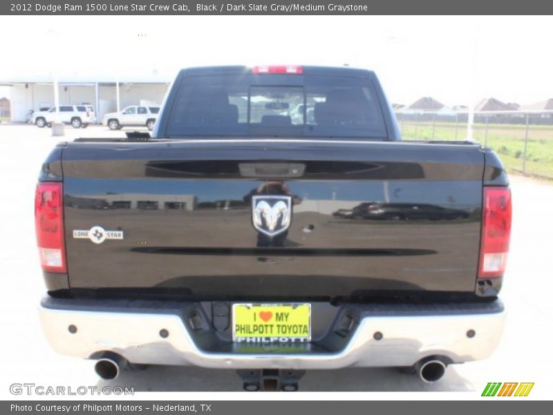 Black / Dark Slate Gray/Medium Graystone 2012 Dodge Ram 1500 Lone Star Crew Cab