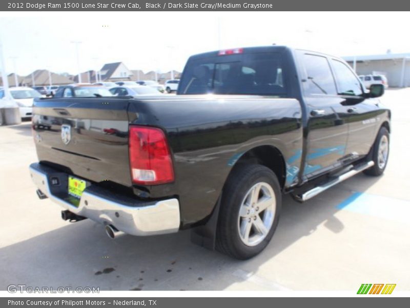 Black / Dark Slate Gray/Medium Graystone 2012 Dodge Ram 1500 Lone Star Crew Cab