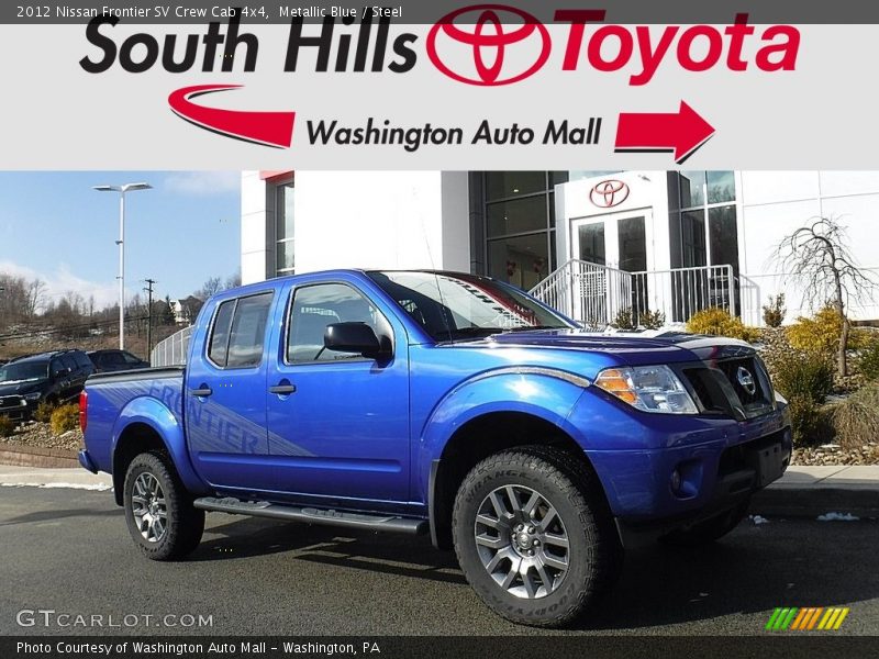 Metallic Blue / Steel 2012 Nissan Frontier SV Crew Cab 4x4