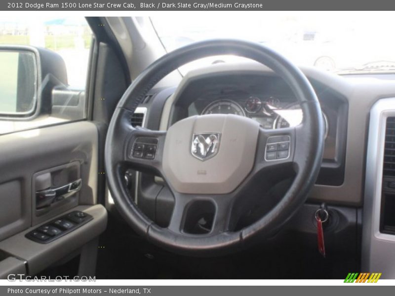 Black / Dark Slate Gray/Medium Graystone 2012 Dodge Ram 1500 Lone Star Crew Cab