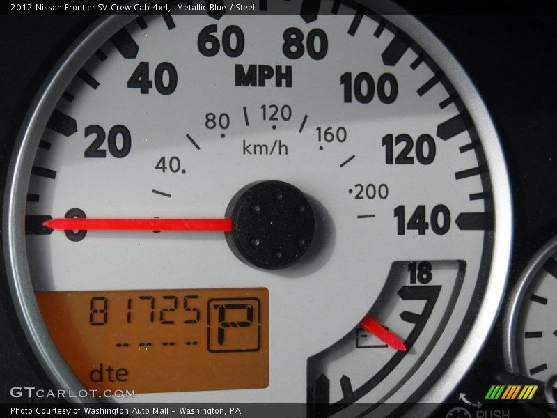 Metallic Blue / Steel 2012 Nissan Frontier SV Crew Cab 4x4
