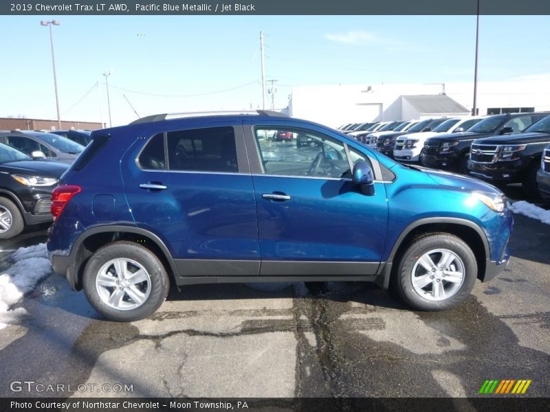 Pacific Blue Metallic / Jet Black 2019 Chevrolet Trax LT AWD