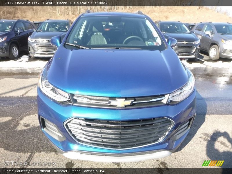 Pacific Blue Metallic / Jet Black 2019 Chevrolet Trax LT AWD