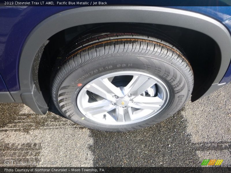 Pacific Blue Metallic / Jet Black 2019 Chevrolet Trax LT AWD