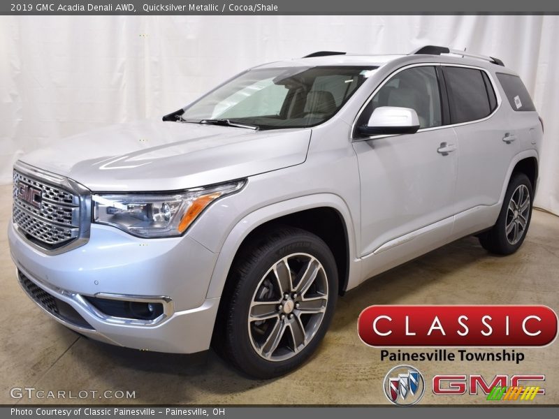 Quicksilver Metallic / Cocoa/Shale 2019 GMC Acadia Denali AWD