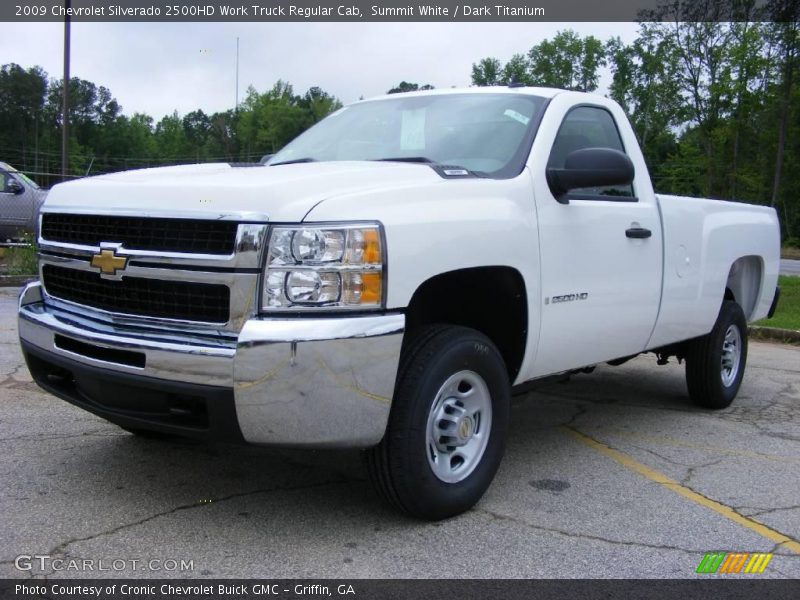 Summit White / Dark Titanium 2009 Chevrolet Silverado 2500HD Work Truck Regular Cab