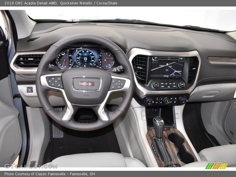 Quicksilver Metallic / Cocoa/Shale 2019 GMC Acadia Denali AWD