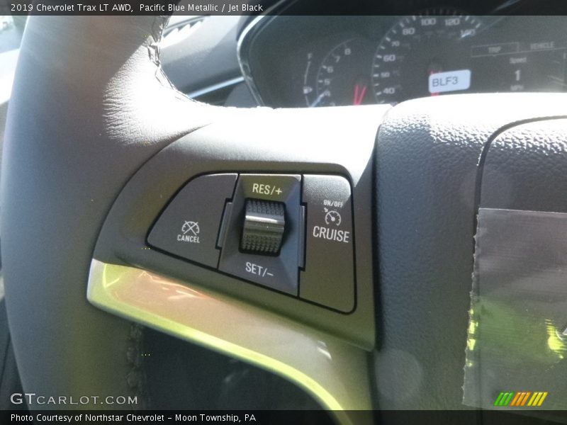 Pacific Blue Metallic / Jet Black 2019 Chevrolet Trax LT AWD