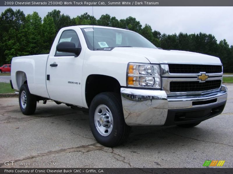 Summit White / Dark Titanium 2009 Chevrolet Silverado 2500HD Work Truck Regular Cab