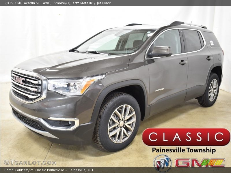 Smokey Quartz Metallic / Jet Black 2019 GMC Acadia SLE AWD