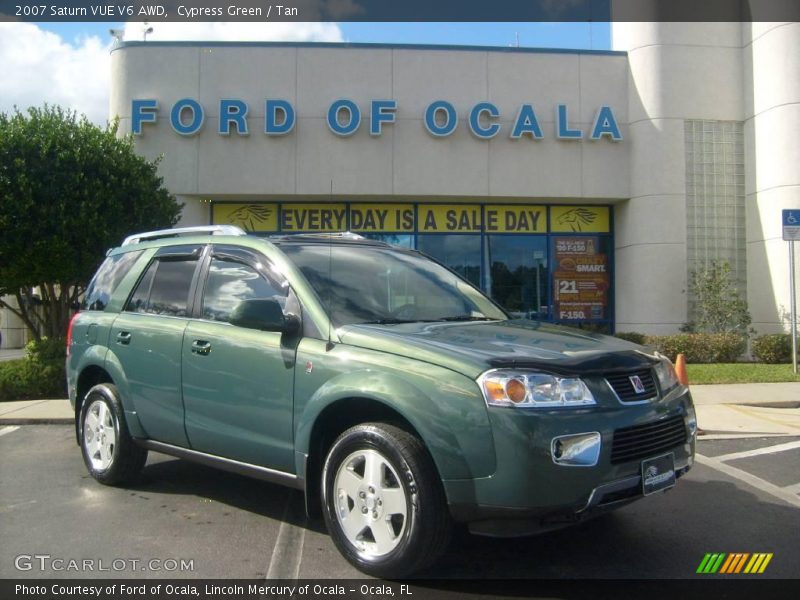 Cypress Green / Tan 2007 Saturn VUE V6 AWD