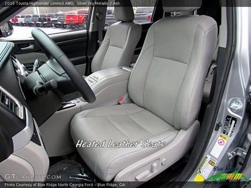 Silver Sky Metallic / Ash 2016 Toyota Highlander Limited AWD