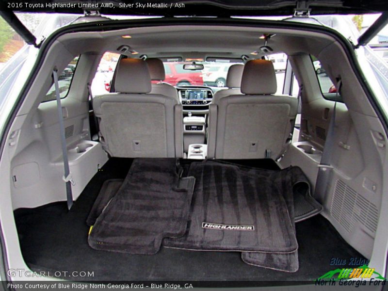 Silver Sky Metallic / Ash 2016 Toyota Highlander Limited AWD