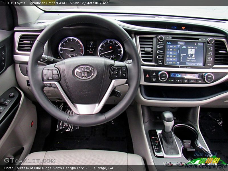 Silver Sky Metallic / Ash 2016 Toyota Highlander Limited AWD