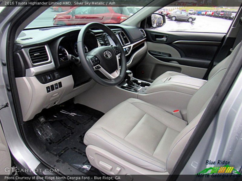 Silver Sky Metallic / Ash 2016 Toyota Highlander Limited AWD