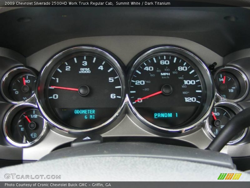 Summit White / Dark Titanium 2009 Chevrolet Silverado 2500HD Work Truck Regular Cab