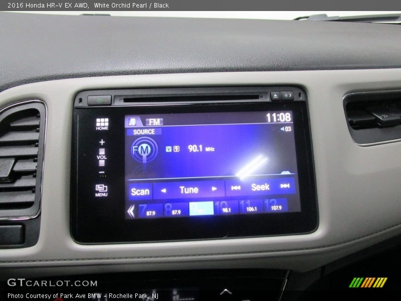 White Orchid Pearl / Black 2016 Honda HR-V EX AWD