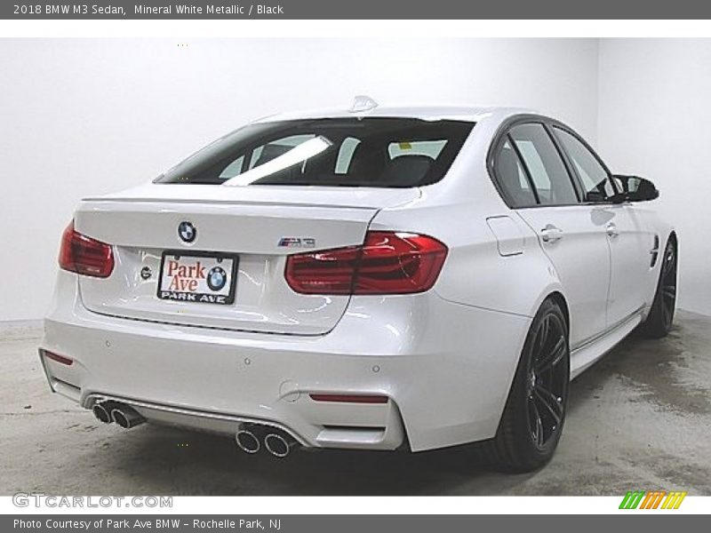 Mineral White Metallic / Black 2018 BMW M3 Sedan