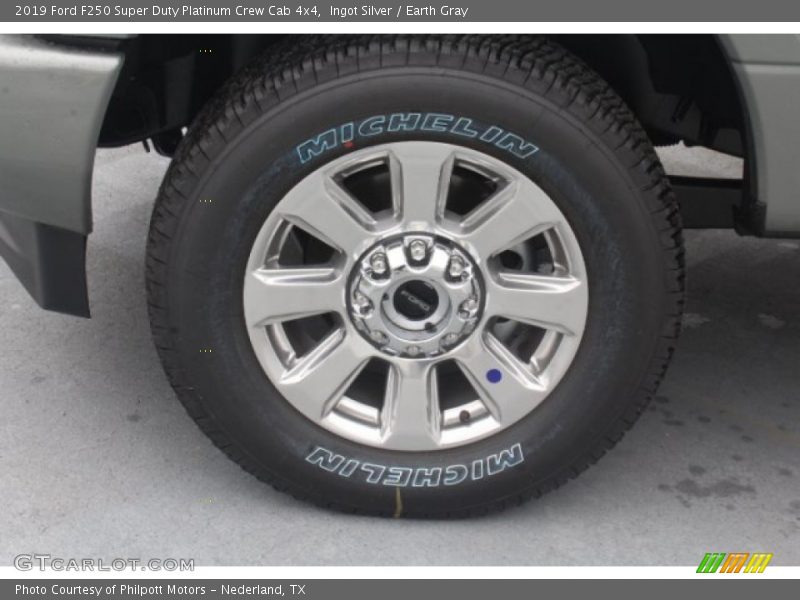 Ingot Silver / Earth Gray 2019 Ford F250 Super Duty Platinum Crew Cab 4x4