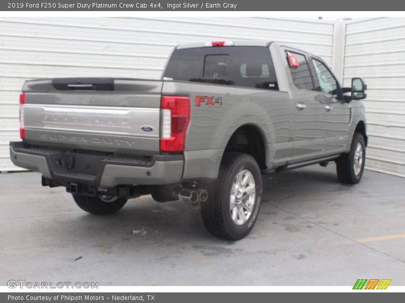 Ingot Silver / Earth Gray 2019 Ford F250 Super Duty Platinum Crew Cab 4x4