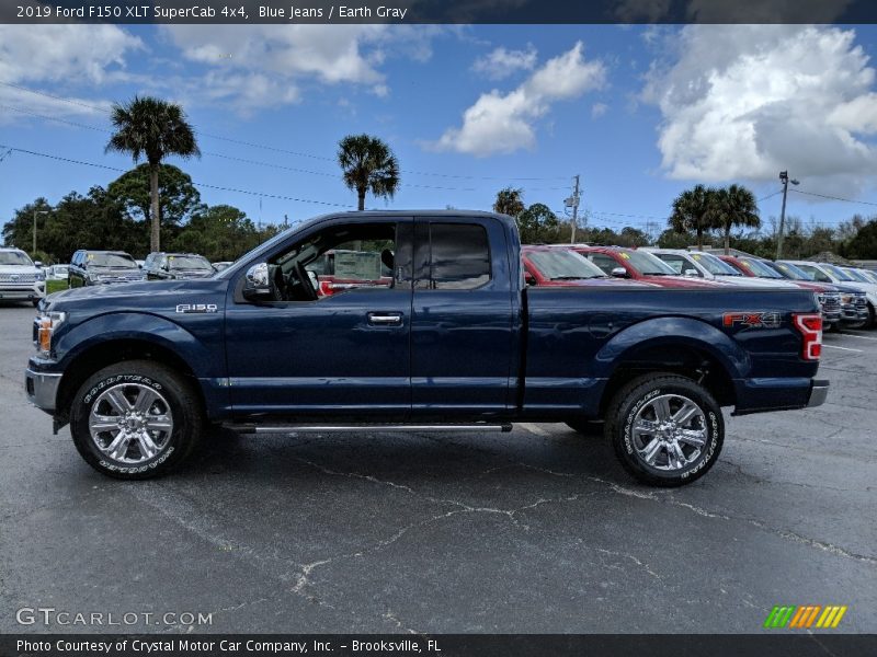 Blue Jeans / Earth Gray 2019 Ford F150 XLT SuperCab 4x4