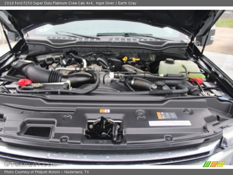 Ingot Silver / Earth Gray 2019 Ford F250 Super Duty Platinum Crew Cab 4x4