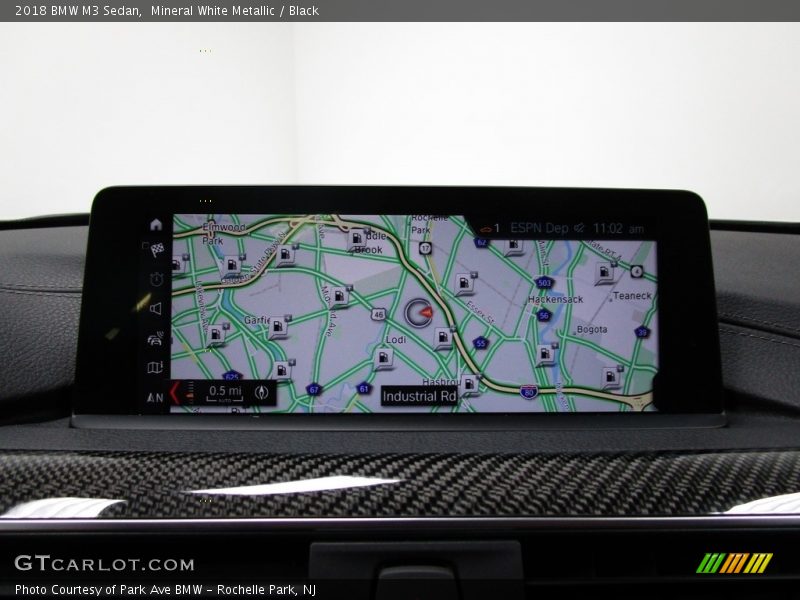 Mineral White Metallic / Black 2018 BMW M3 Sedan