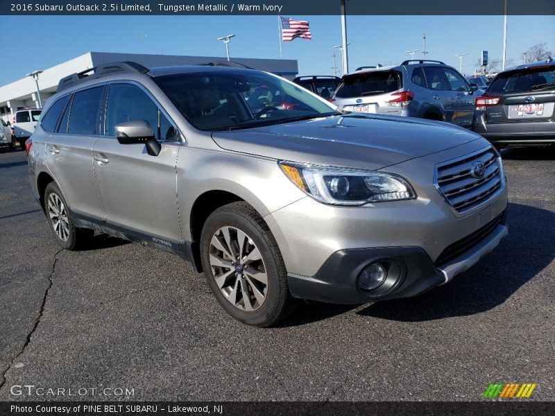 Tungsten Metallic / Warm Ivory 2016 Subaru Outback 2.5i Limited