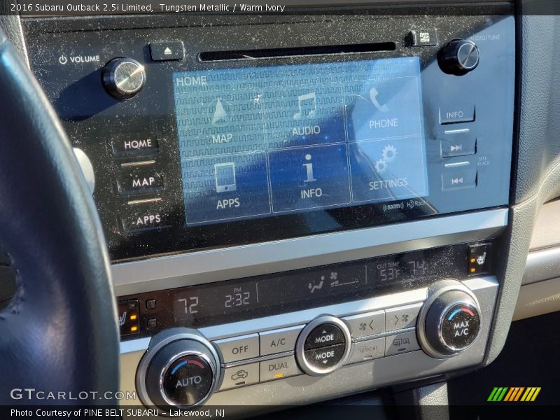 Tungsten Metallic / Warm Ivory 2016 Subaru Outback 2.5i Limited