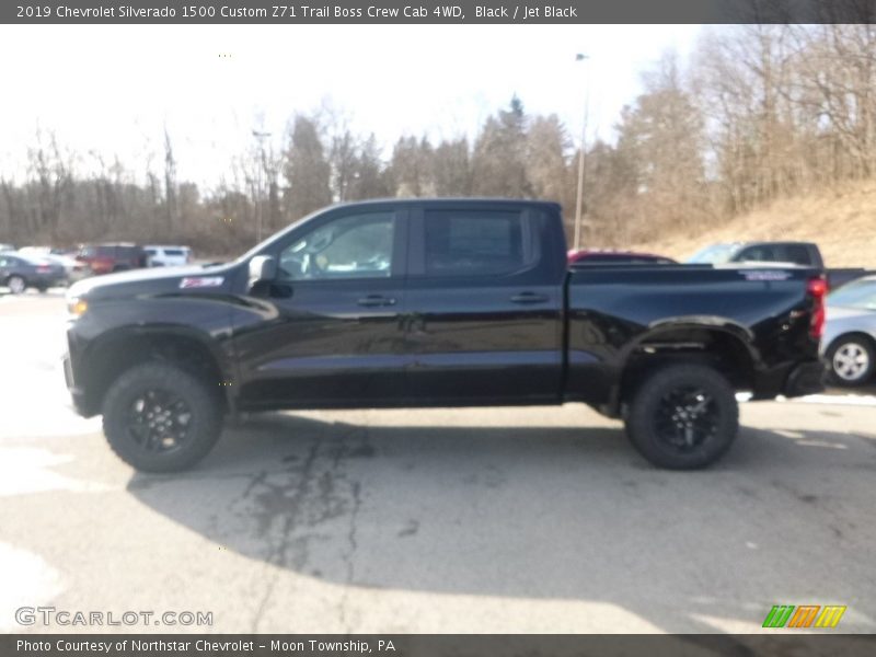 Black / Jet Black 2019 Chevrolet Silverado 1500 Custom Z71 Trail Boss Crew Cab 4WD