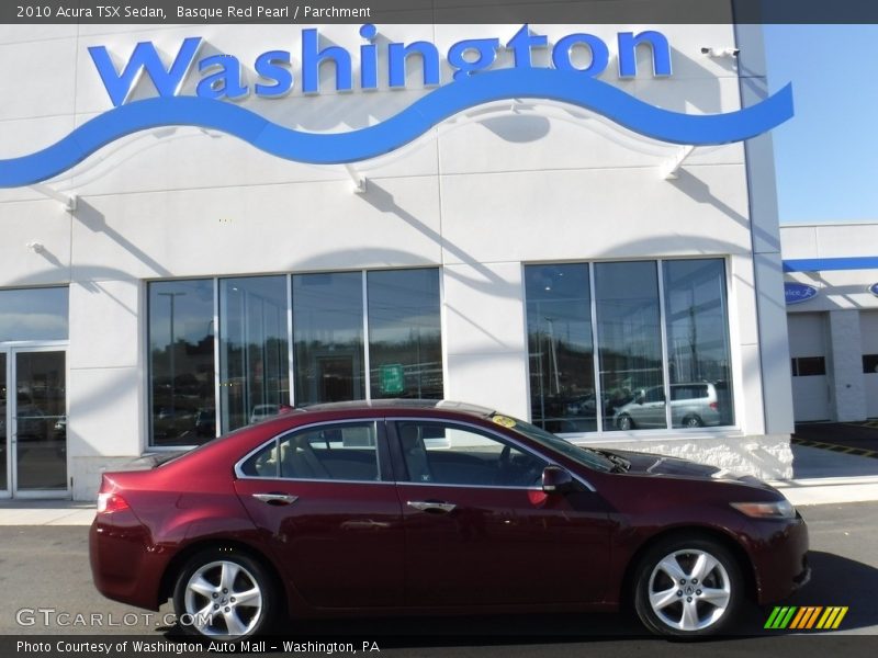Basque Red Pearl / Parchment 2010 Acura TSX Sedan