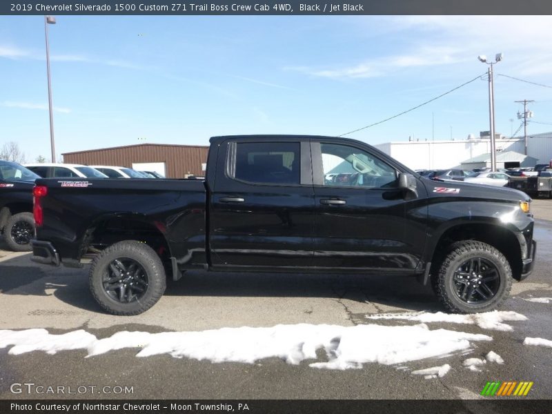 Black / Jet Black 2019 Chevrolet Silverado 1500 Custom Z71 Trail Boss Crew Cab 4WD