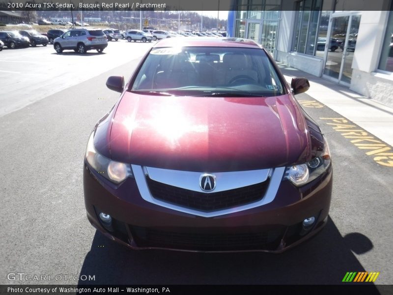 Basque Red Pearl / Parchment 2010 Acura TSX Sedan