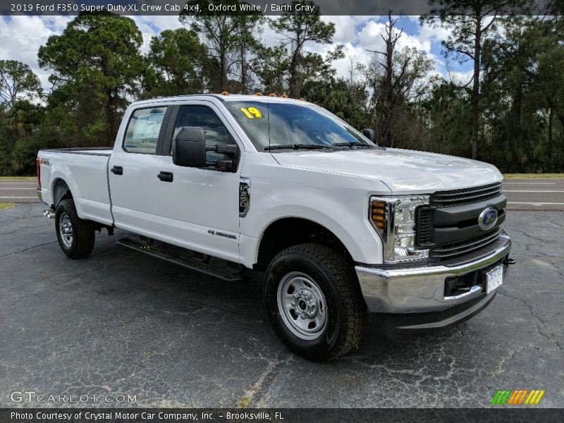 Oxford White / Earth Gray 2019 Ford F350 Super Duty XL Crew Cab 4x4